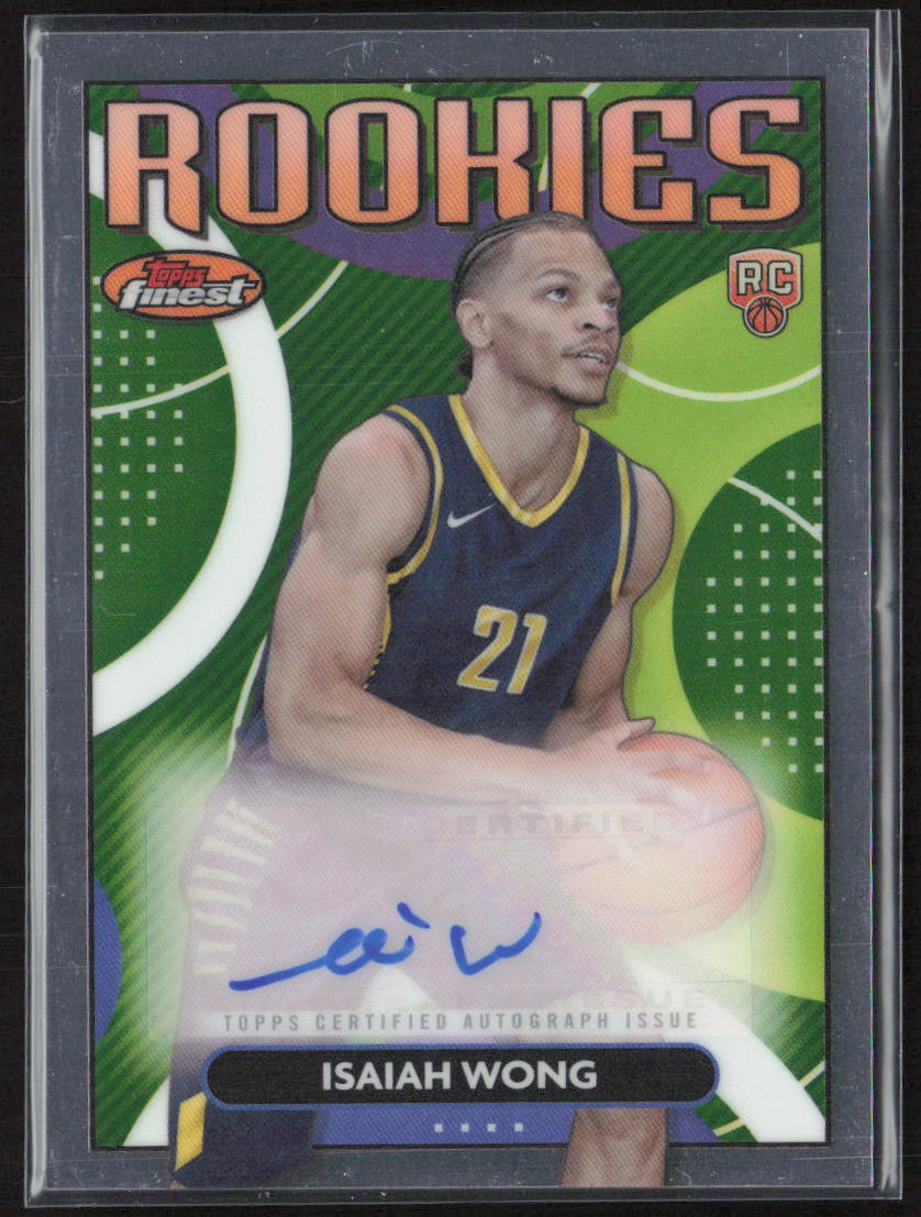 2023-24 Finest #RFA-IW Isaiah Wong Rookie Finest Autographs