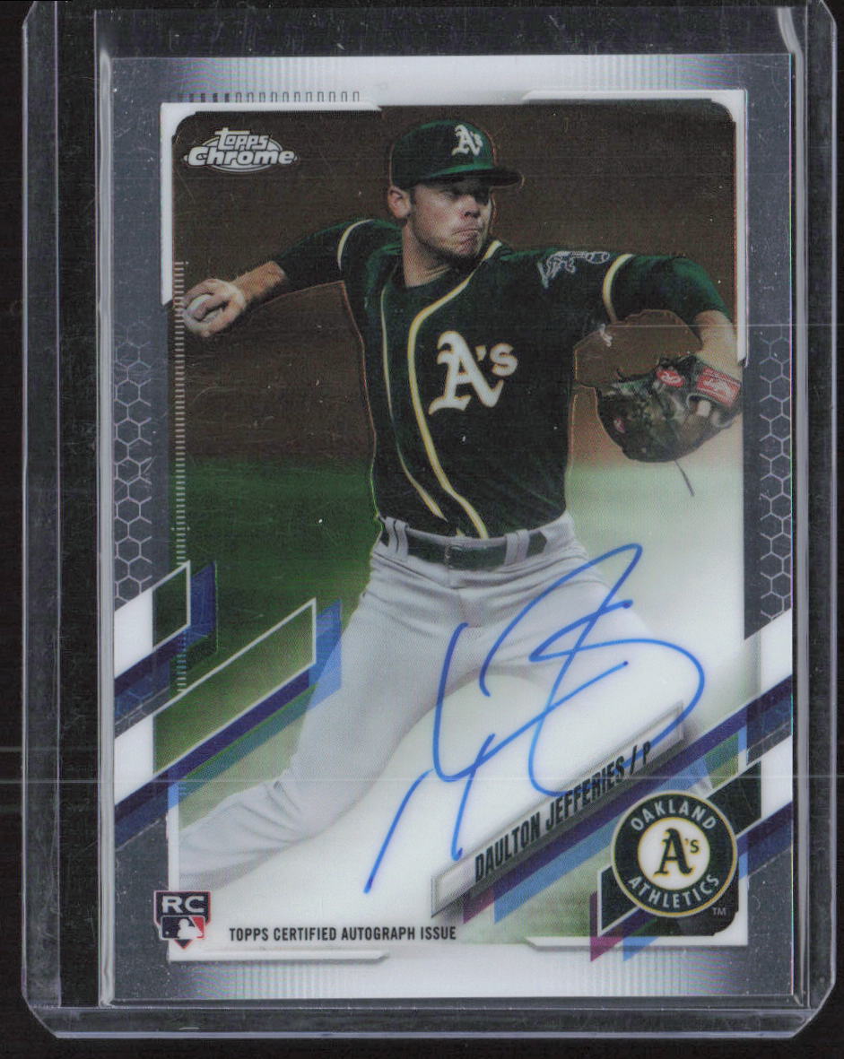 2021 Topps Chrome #RA-DJ Daulton Jefferies Rookie Autographs