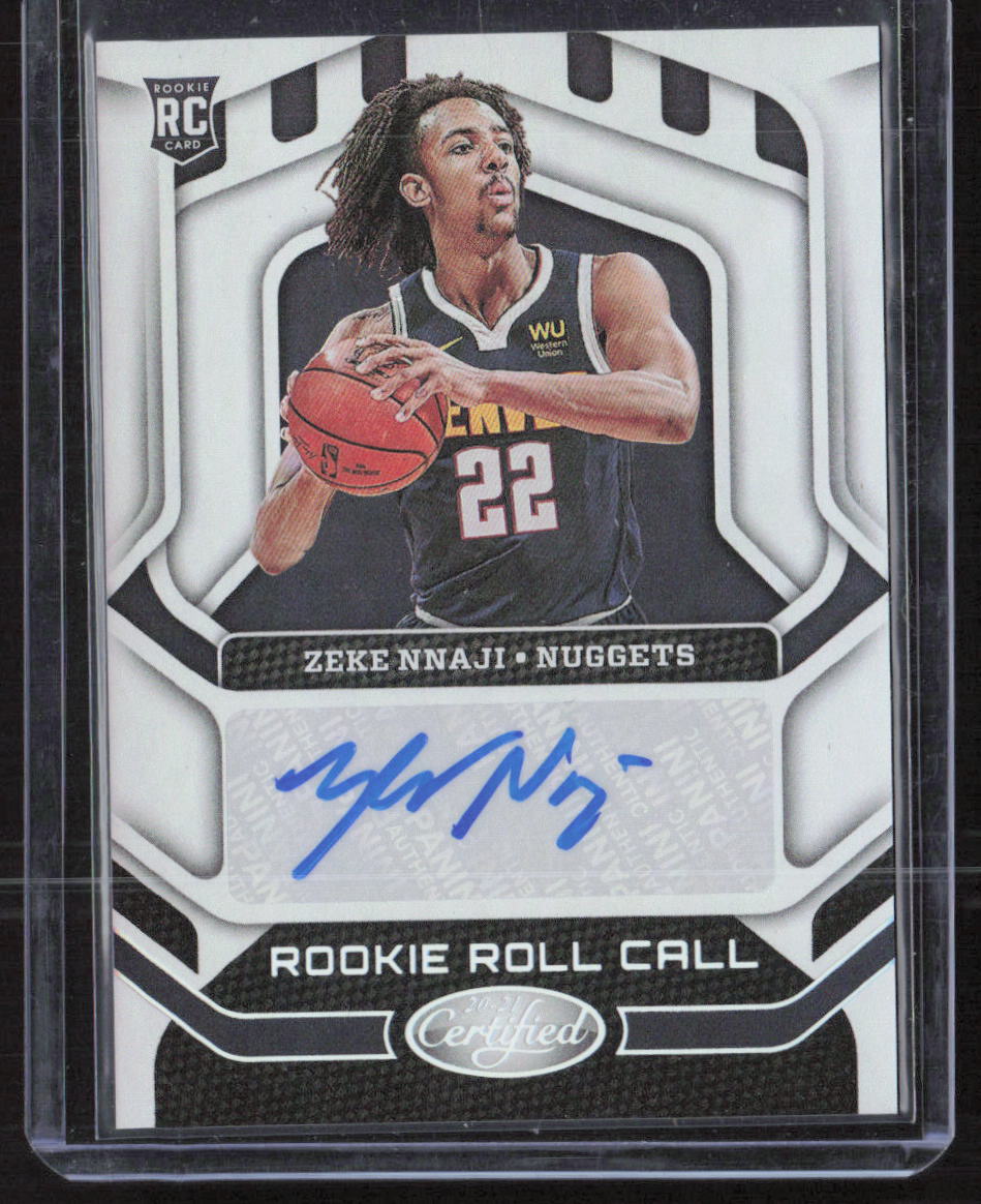 2020-21 Panini Certified #RR-ZEK Zeke Nnaji Rookie Roll Call