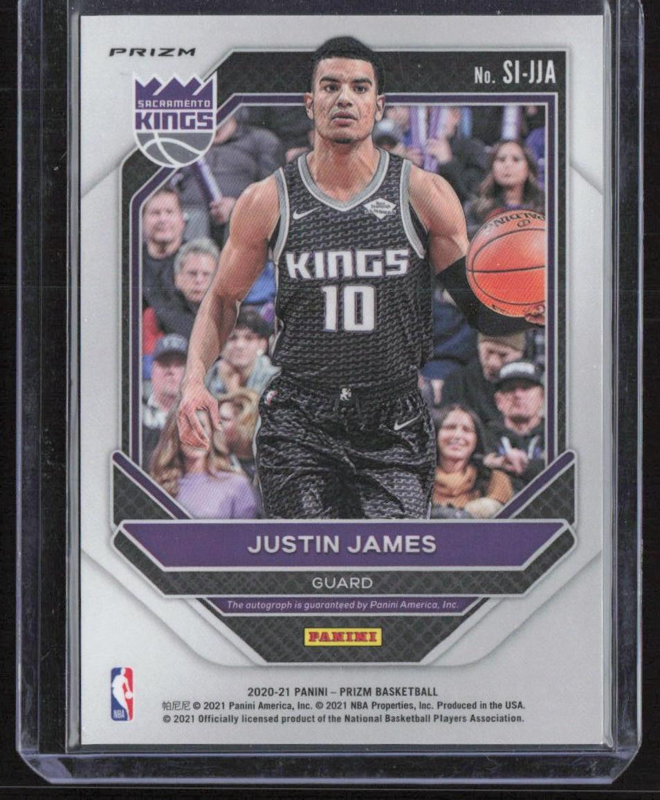 2020-21 Panini Prizm #SI-JJA Justin James Signatures Prizms Silver