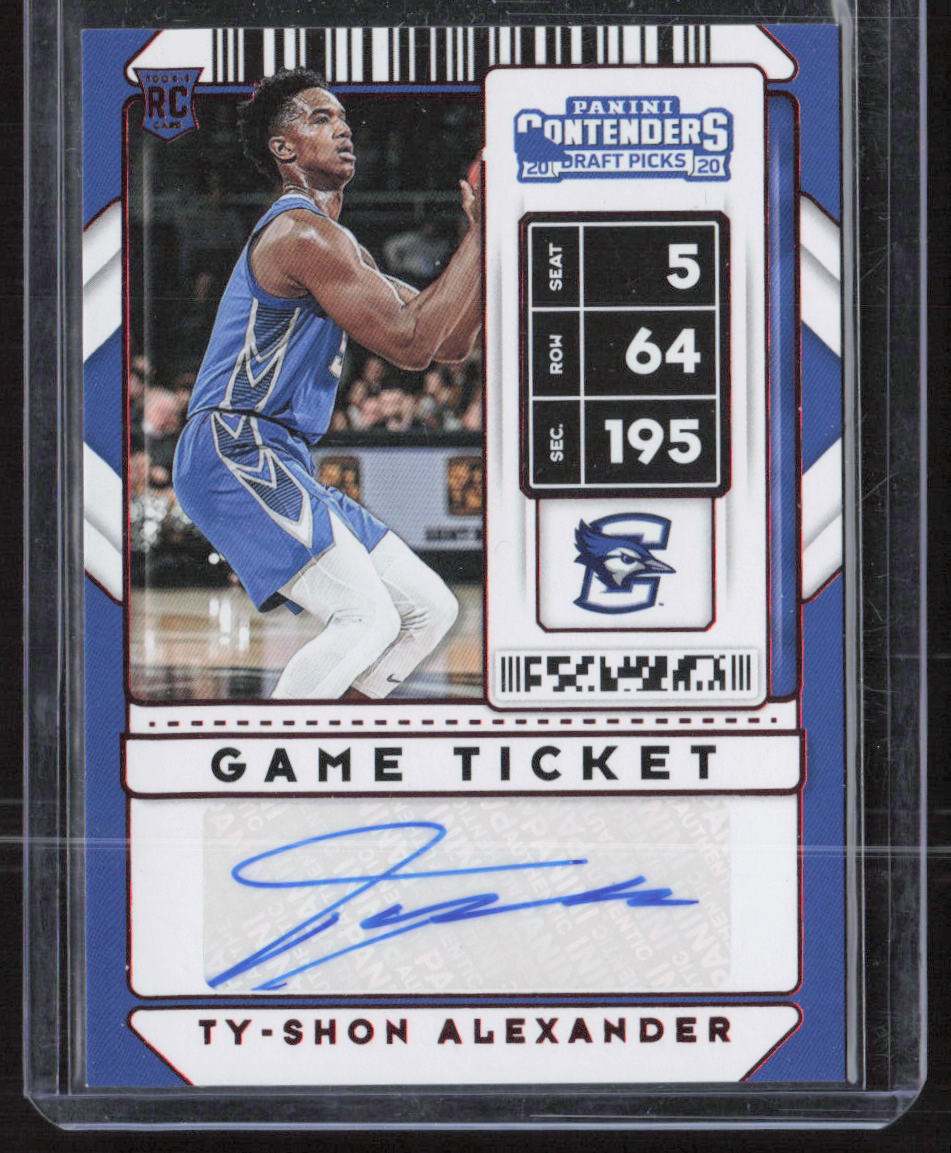 2020 Panini Contenders Draft Picks #109 Ty-Shon Alexander Game Ticket Red