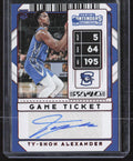 2020 Panini Contenders Draft Picks #109 Ty-Shon Alexander Game Ticket Red