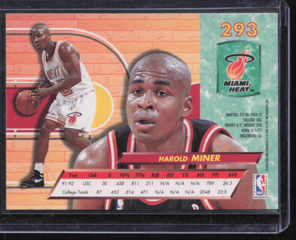 1992-93 Ultra #293 Harold Miner