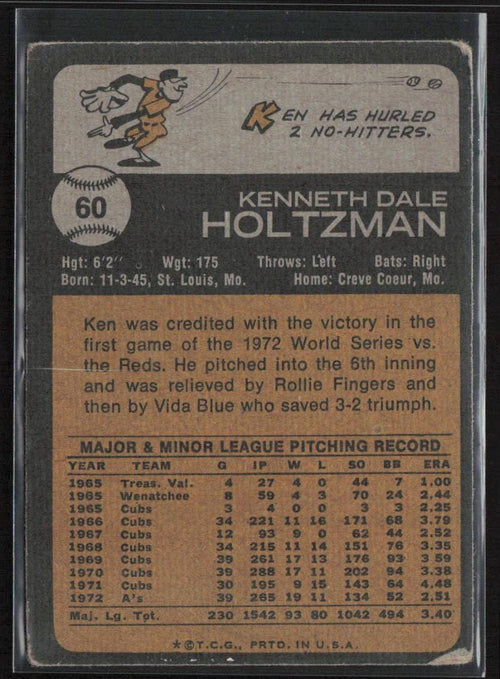 1973 Topps #60 Ken Holtzman