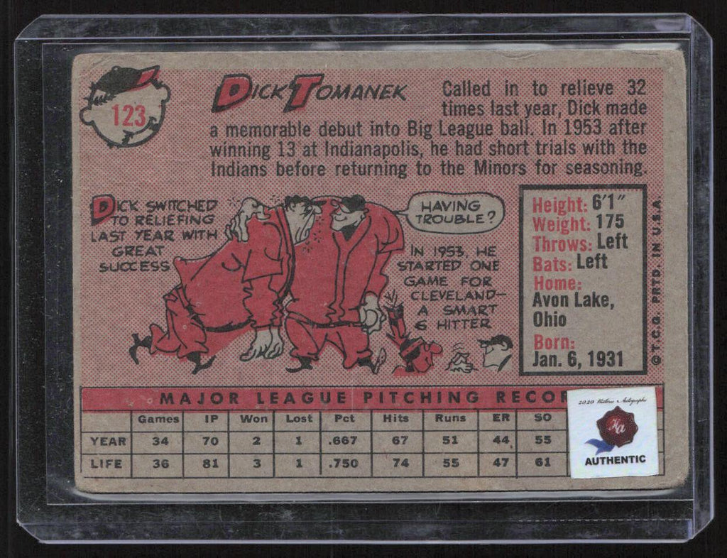 1958 Topps #123 Dick Tomanek