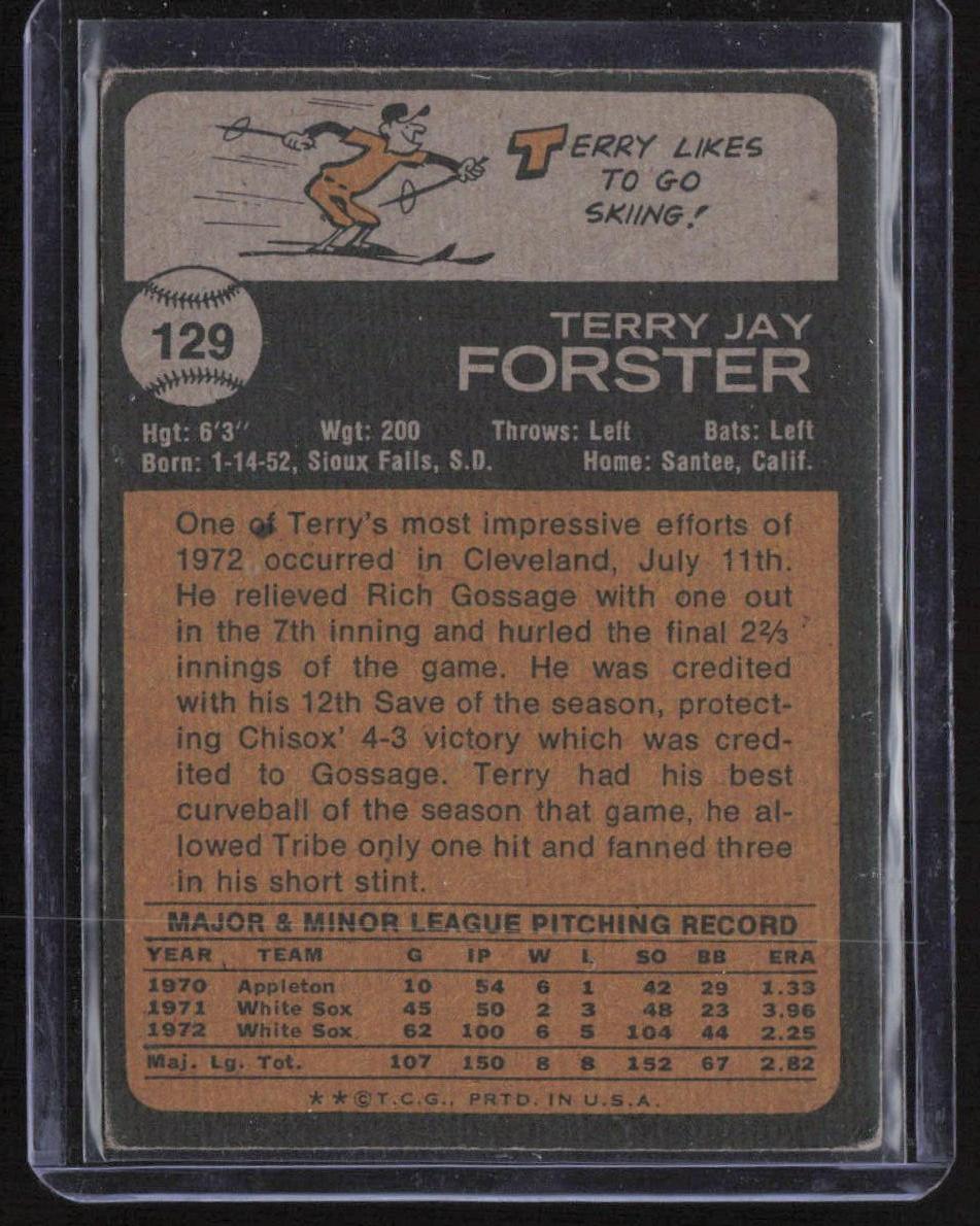 1973 Topps #129 Terry Forster