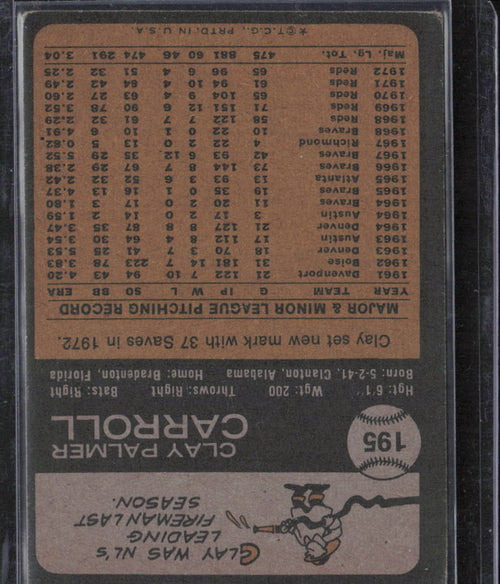 1973 Topps #195 Clay Carroll