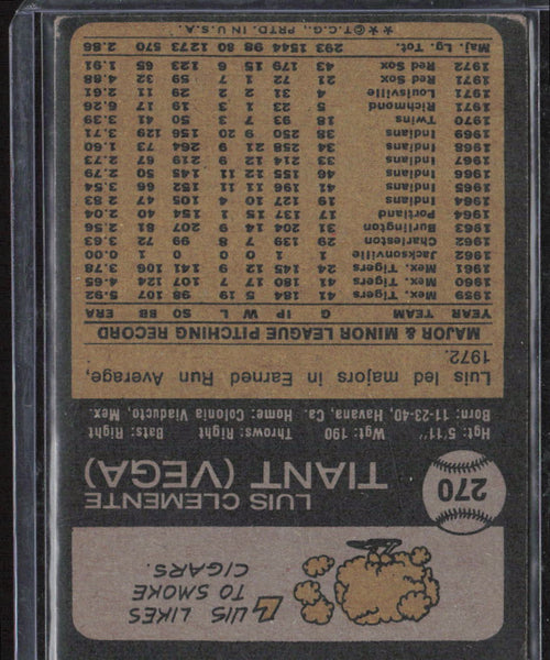 1973 Topps #270 Luis Tiant