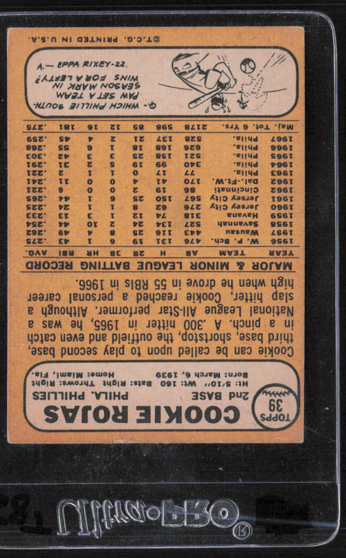 1968 Topps #39 Cookie Rojas