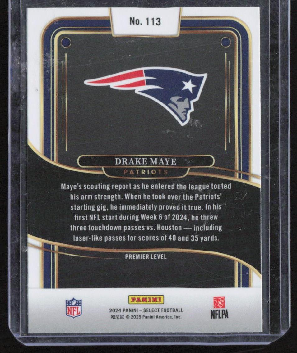 2024 Panini Select #113 Drake Maye