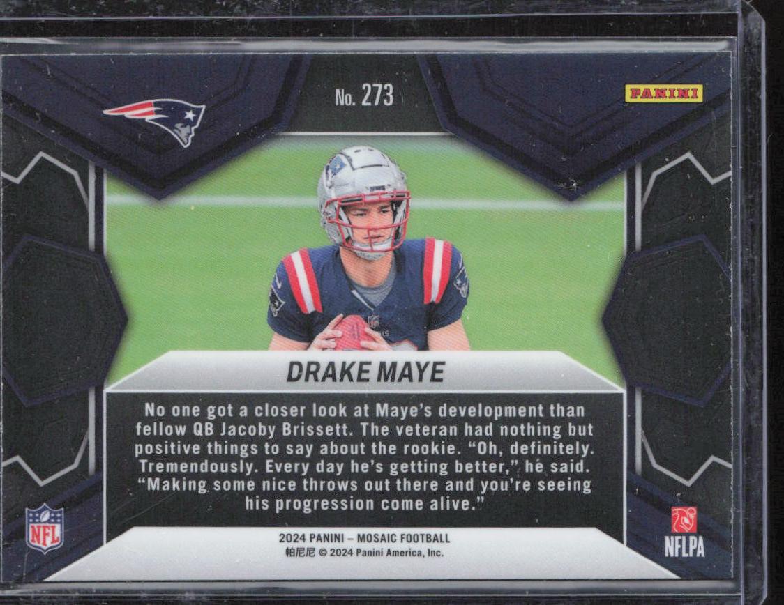 2024 Panini Mosaic #273 Drake Maye