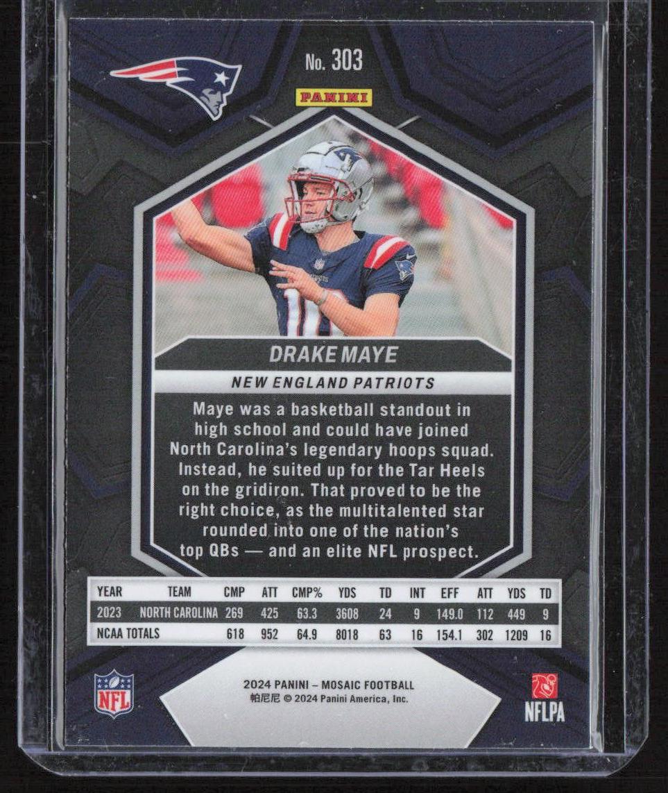 2024 Panini Mosaic #303 Drake Maye
