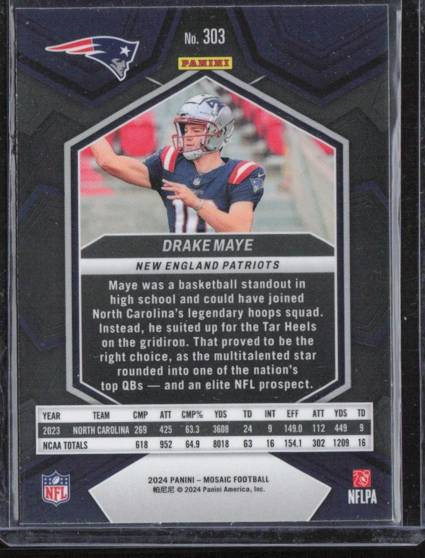 2024 Panini Mosaic #303 Drake Maye