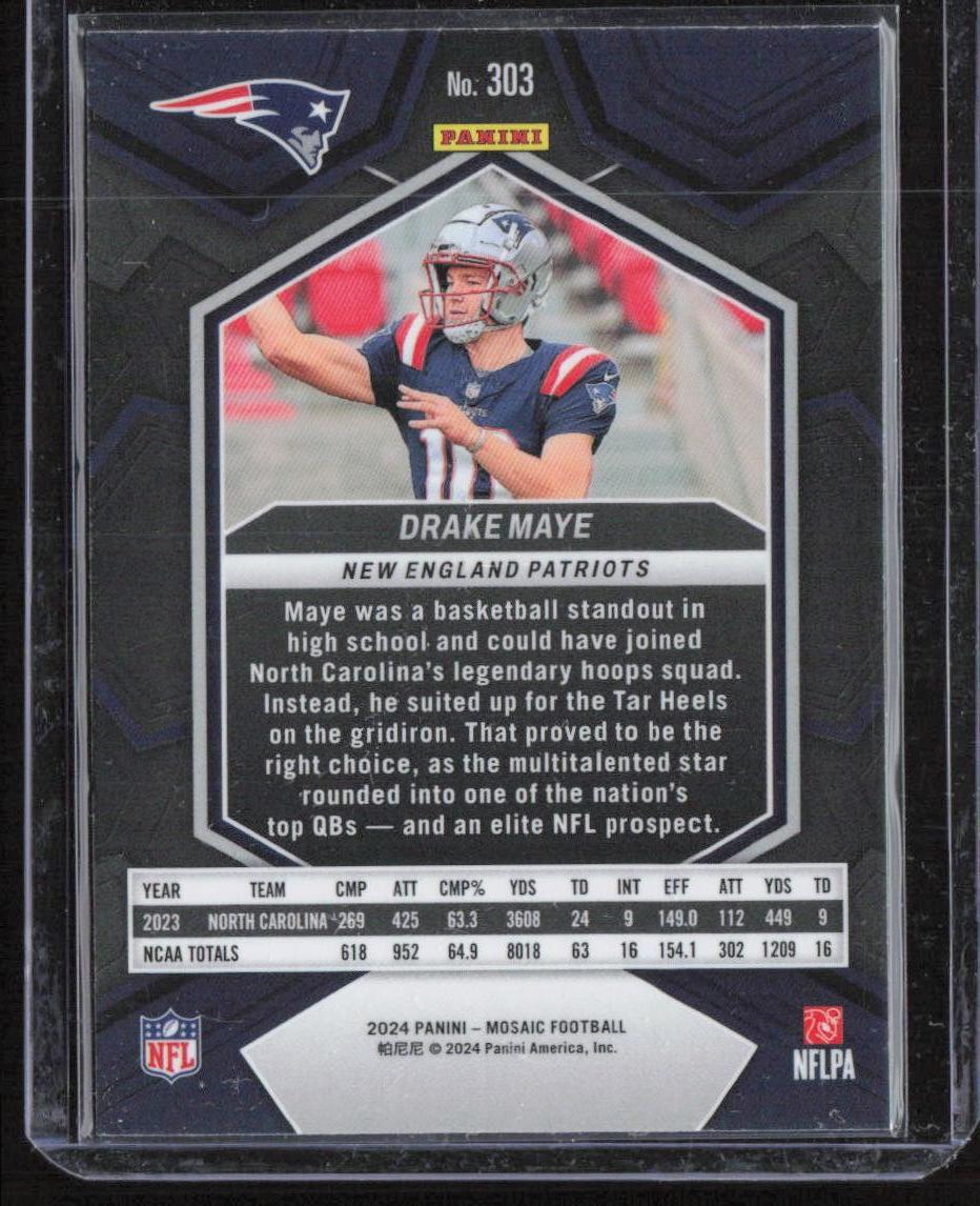 2024 Panini Mosaic #303 Drake Maye