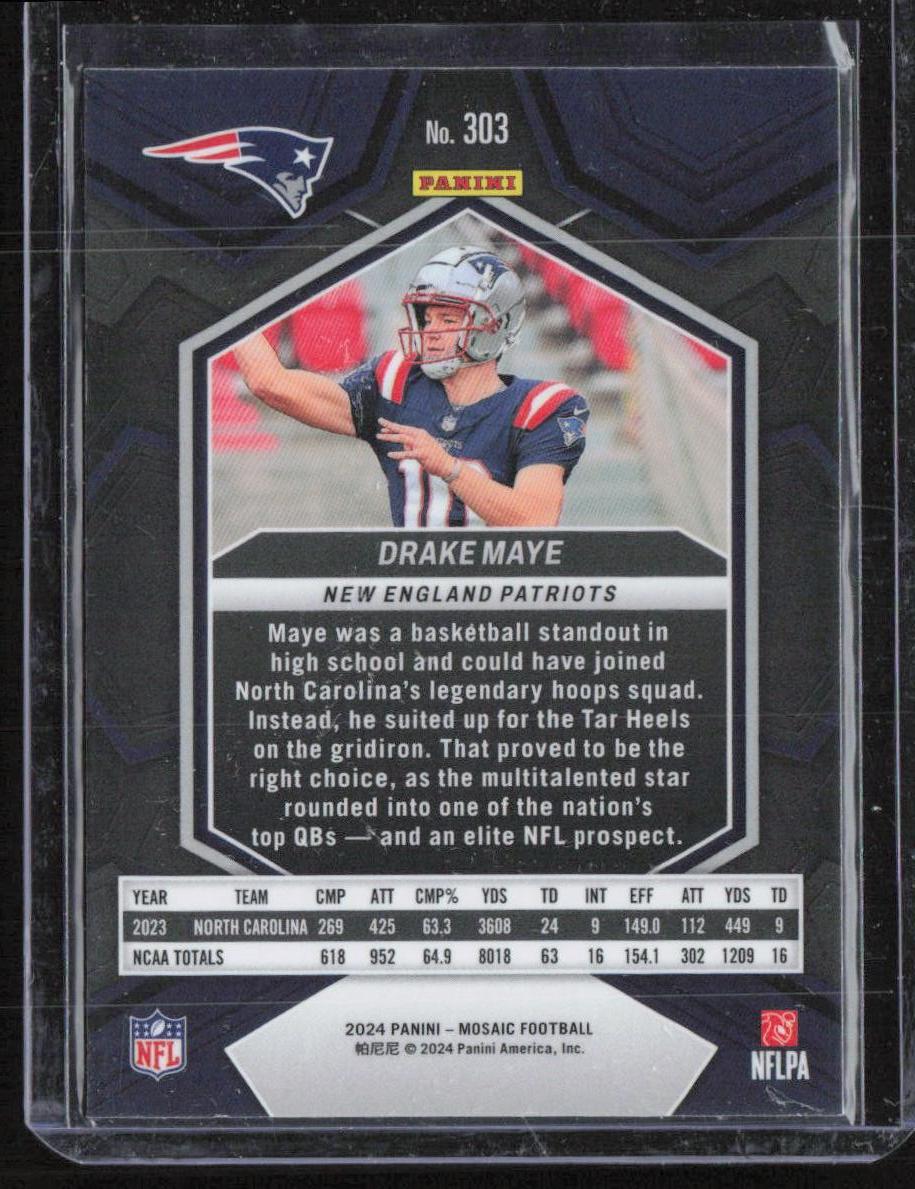 2024 Panini Mosaic #303 Drake Maye
