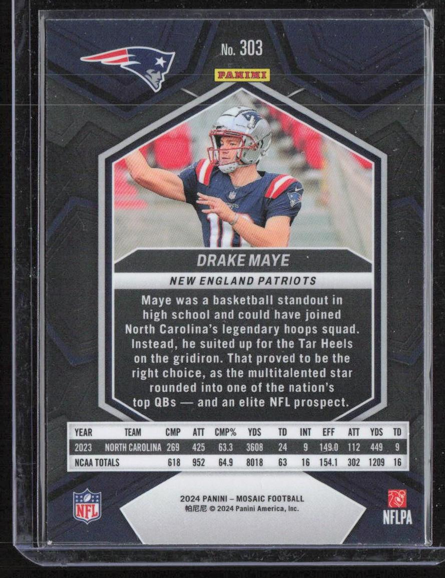 2024 Panini Mosaic #303 Drake Maye