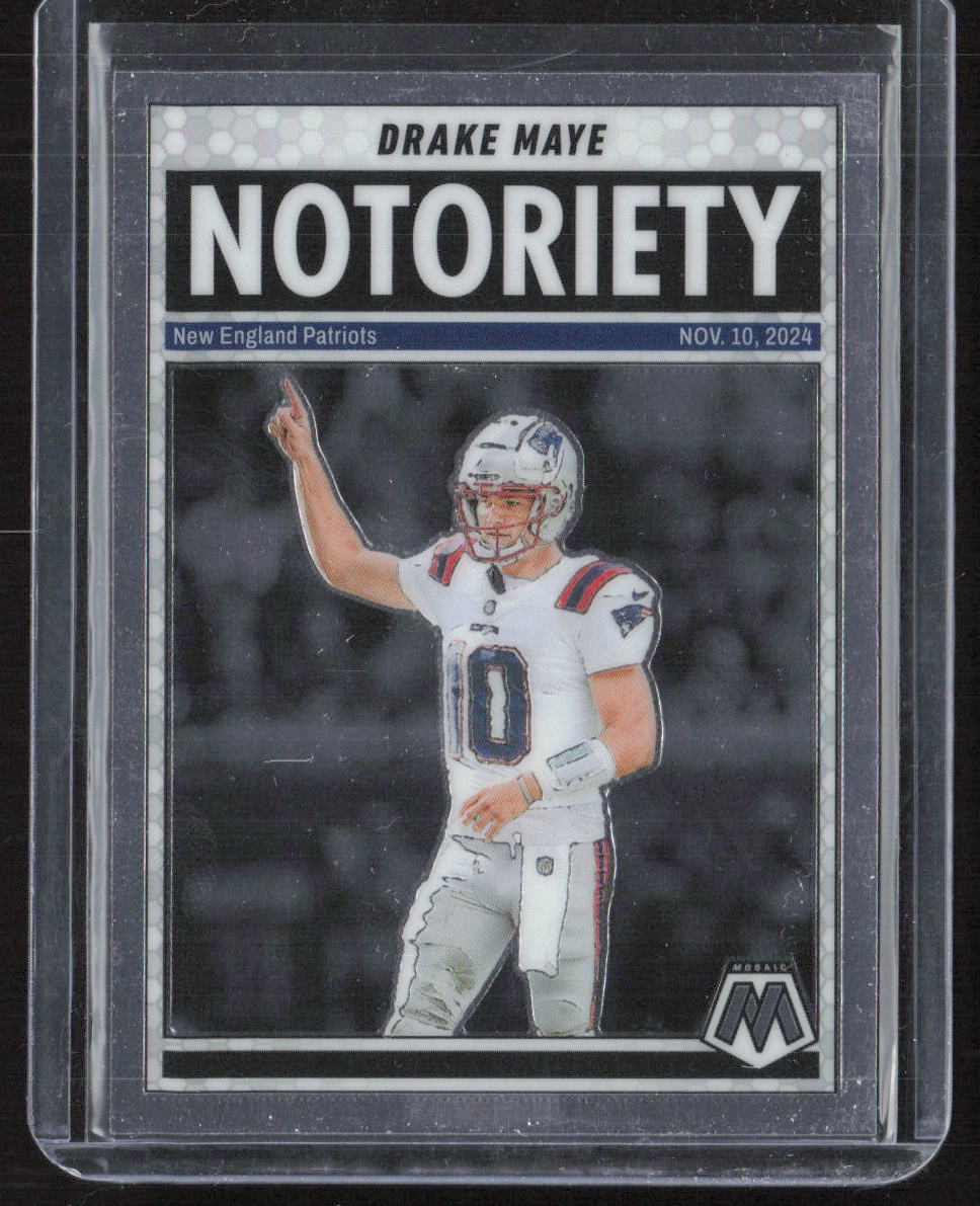 2025 Panini Mosaic #3 Drake Maye Notoriety