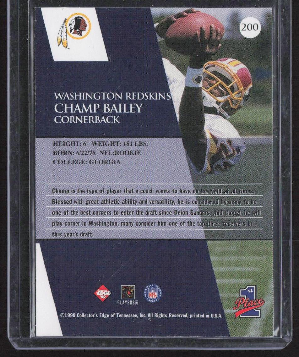 1999 Collector's Edge First Place #200 Champ Bailey