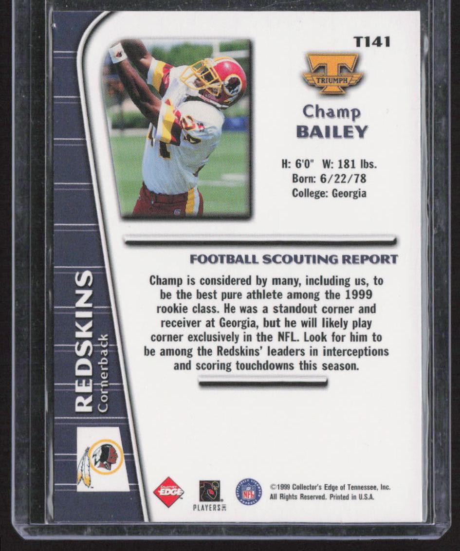 1999 Collector's Edge Triumph #T141 Champ Bailey