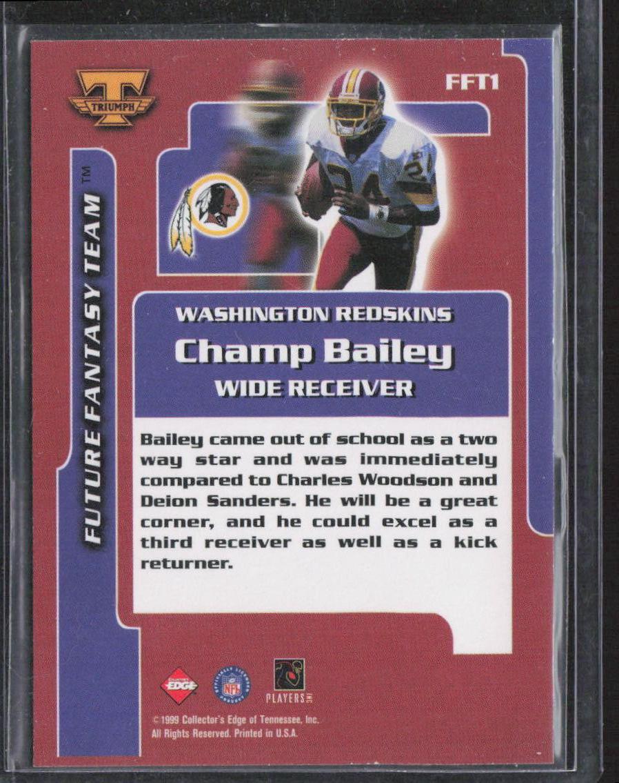 1999 Collector's Edge Triumph #FFT1 Champ Bailey Future Fantasy Team
