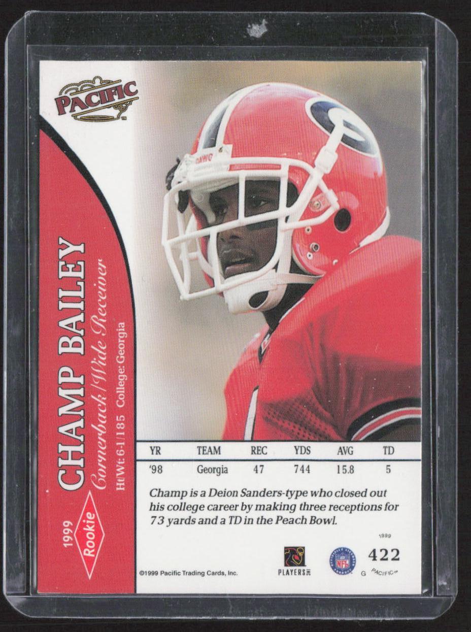 1999 Pacific #422 Champ Bailey