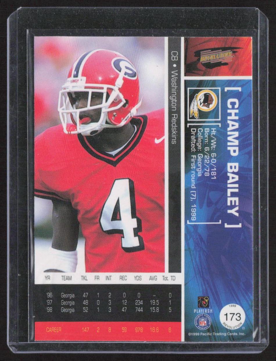 1999 Pacific Revolution #173 Champ Bailey