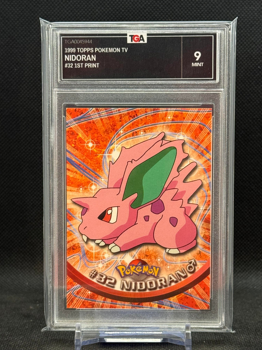 1999 Topps Pokemon TV Animation Edition Series 1 #32 Nidoran TGA 9 MINT
