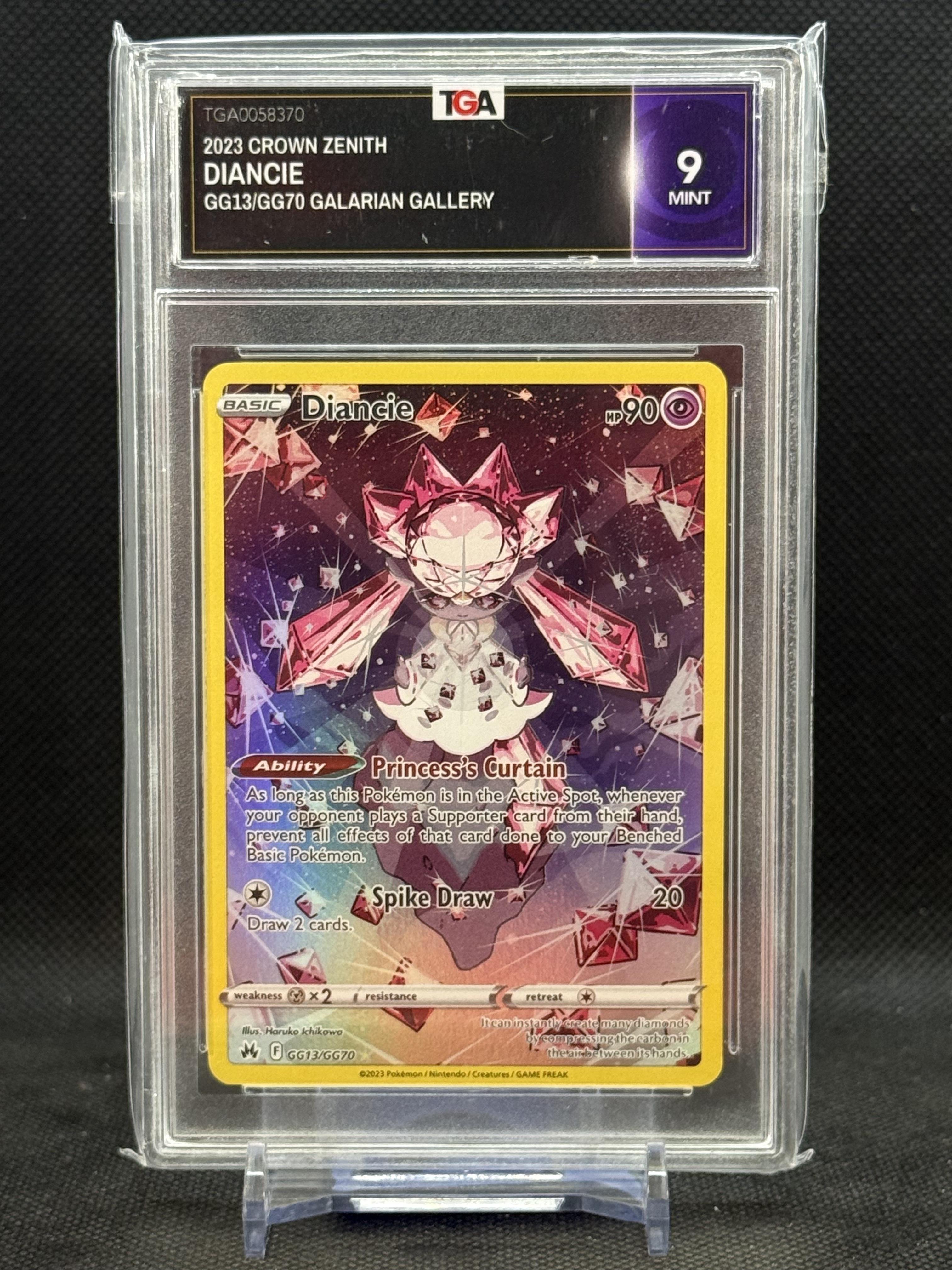 Crown Zenith: Galarian Gallery #GG13/GG70 Diancie TGA 9 MINT