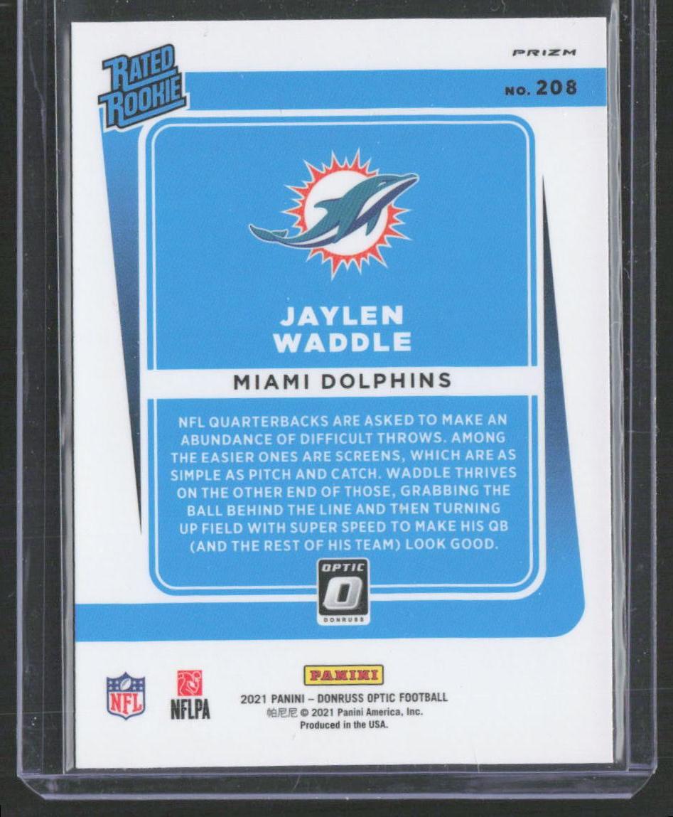 2021 Donruss Optic #208 Jaylen Waddle Holo