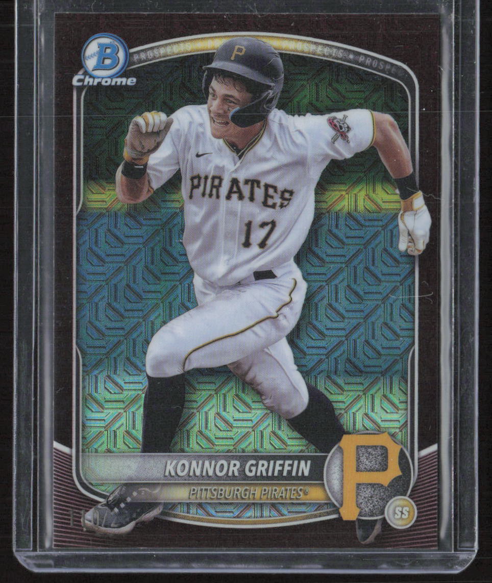2025 Bowman #BCP-86 Konnor Griffin Chrome Mojo Burgundy Refractor #/275