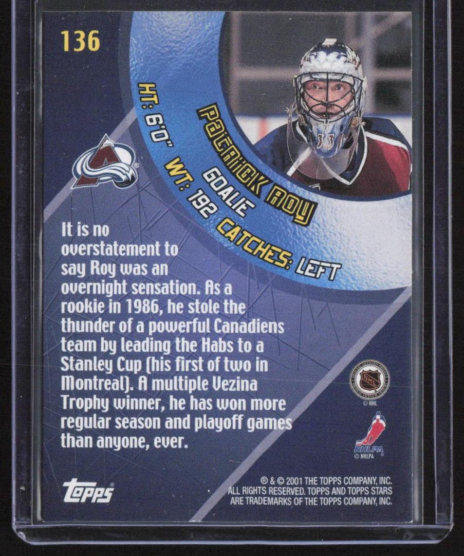 2000-01 Topps Stars #136 Patrick Roy