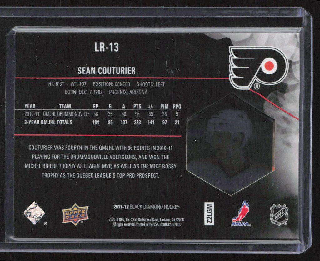 2011-12 Upper Deck Black Diamond #LR-13 Sean Couturier Lustrous Rookies