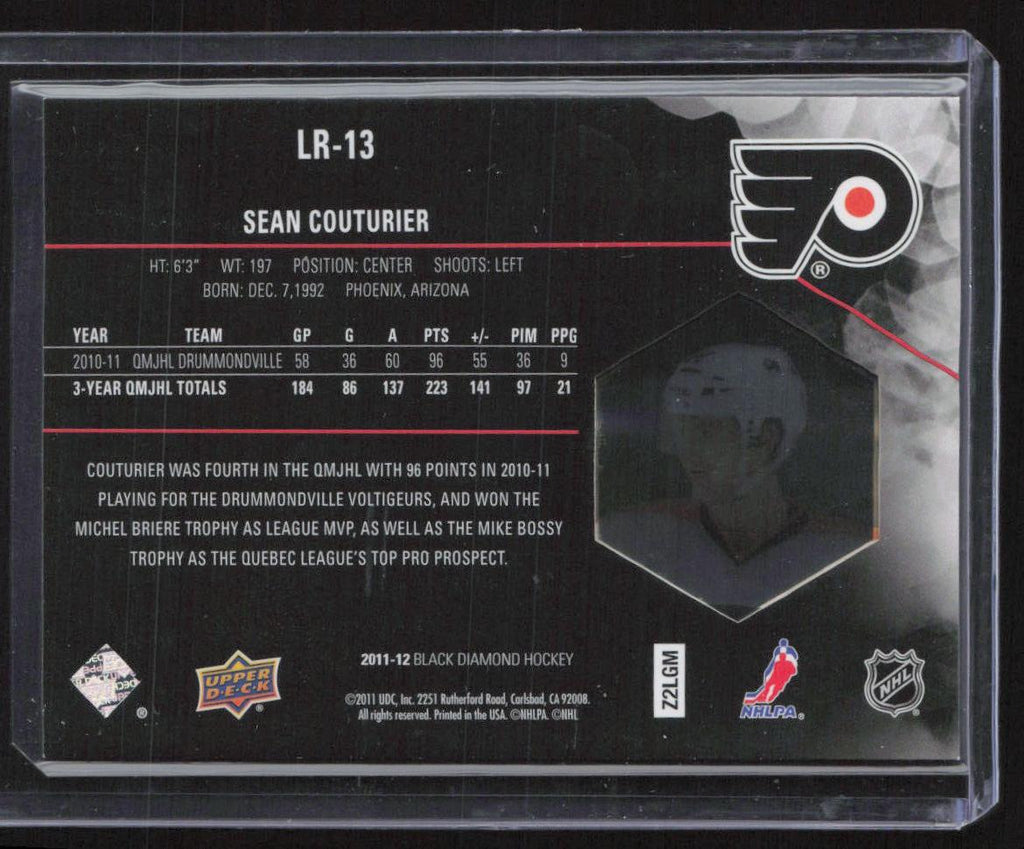 2011-12 Upper Deck Black Diamond #LR-13 Sean Couturier Lustrous Rookies