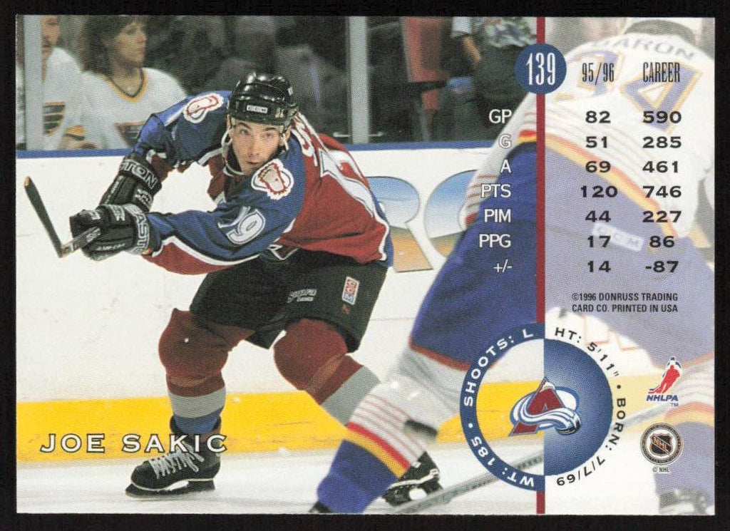 1996-97 Leaf #139 Joe Sakic