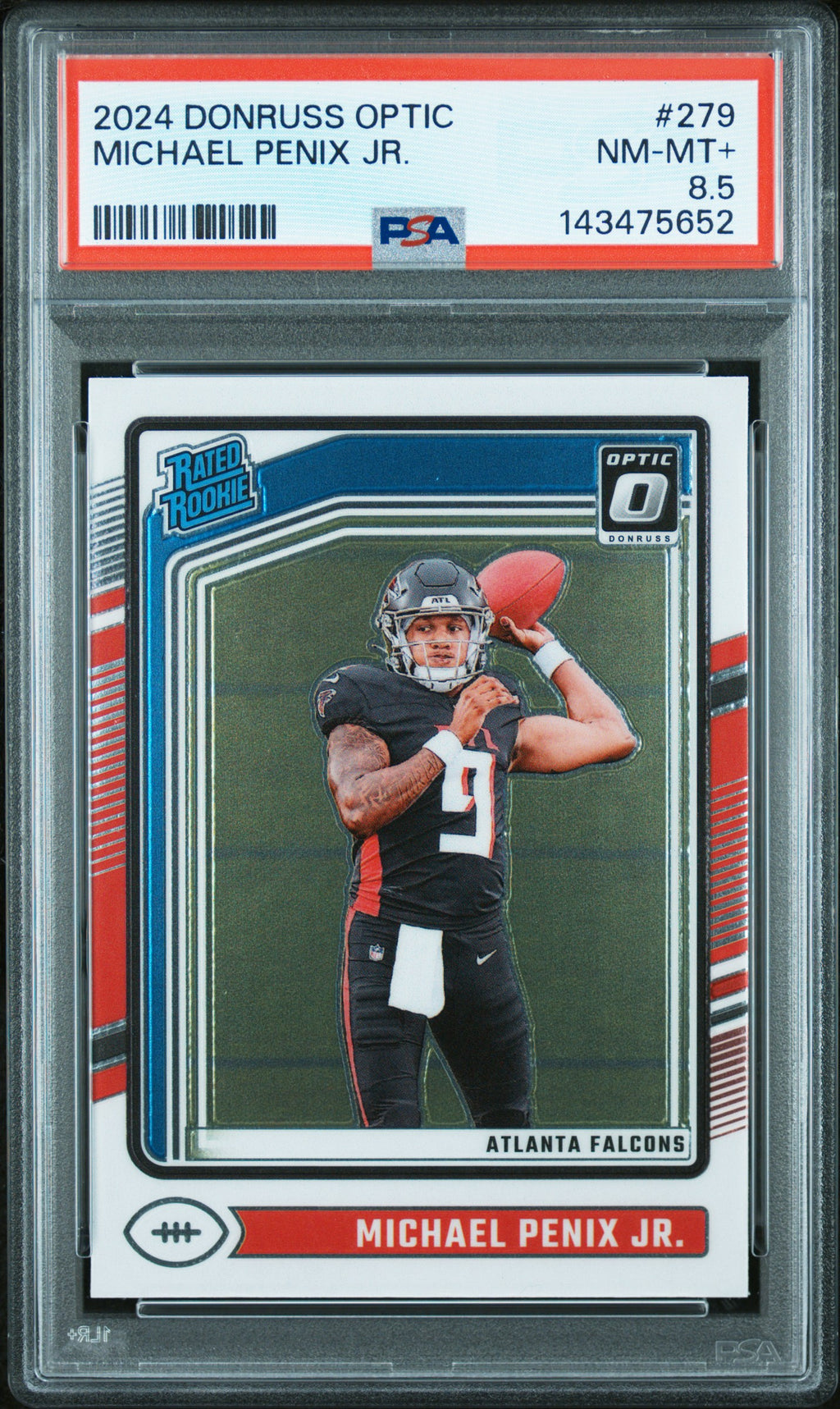 2024 Donruss Optic #279 Michael Penix Jr. PSA 8.5