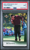 2001 Upper Deck #1 Tiger Woods PSA 9