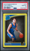 2018-19 Donruss #177 Luka Doncic Yellow Flood PSA 10