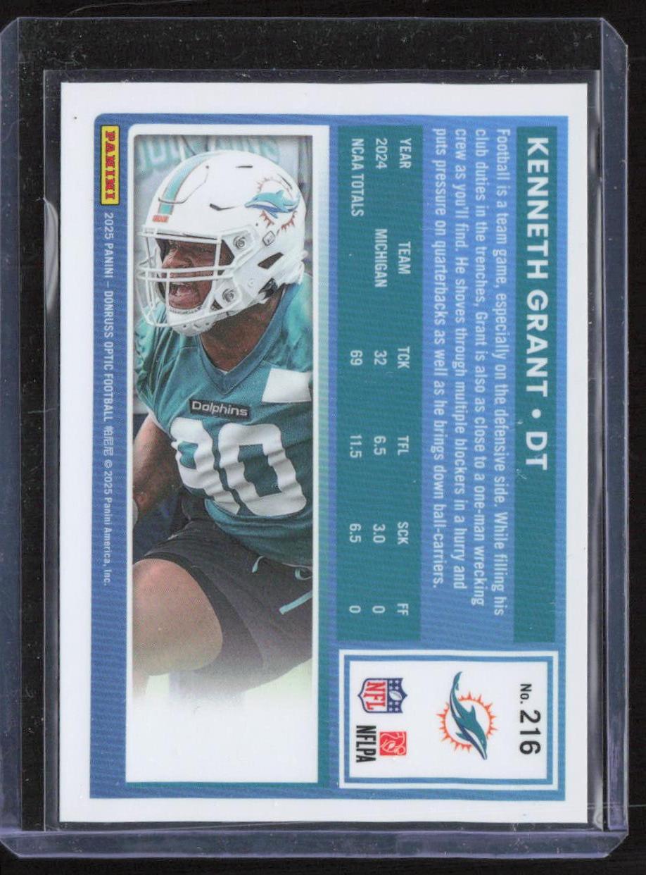 2025 Donruss Optic #216 Kenneth Grant