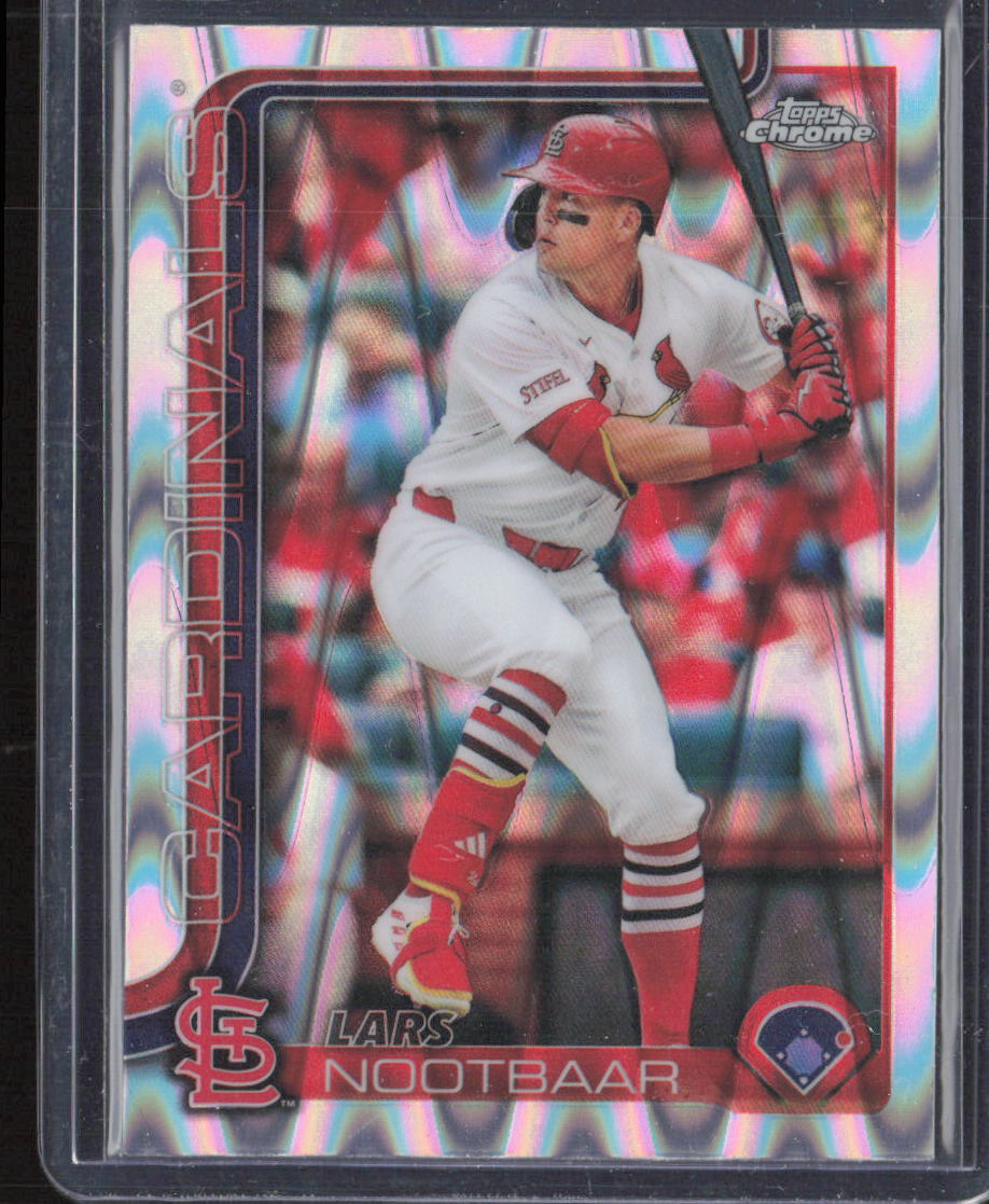2025 Topps Chrome #108 Lars Nootbaar Raywave Refractors