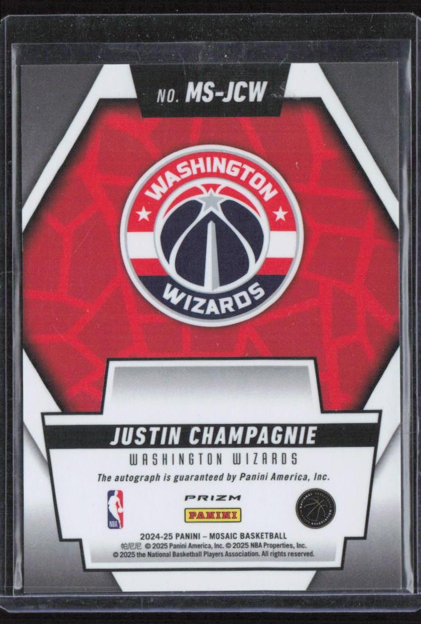 2024-25 Panini Mosaic #MS-JCW Justin Champagnie Scripts