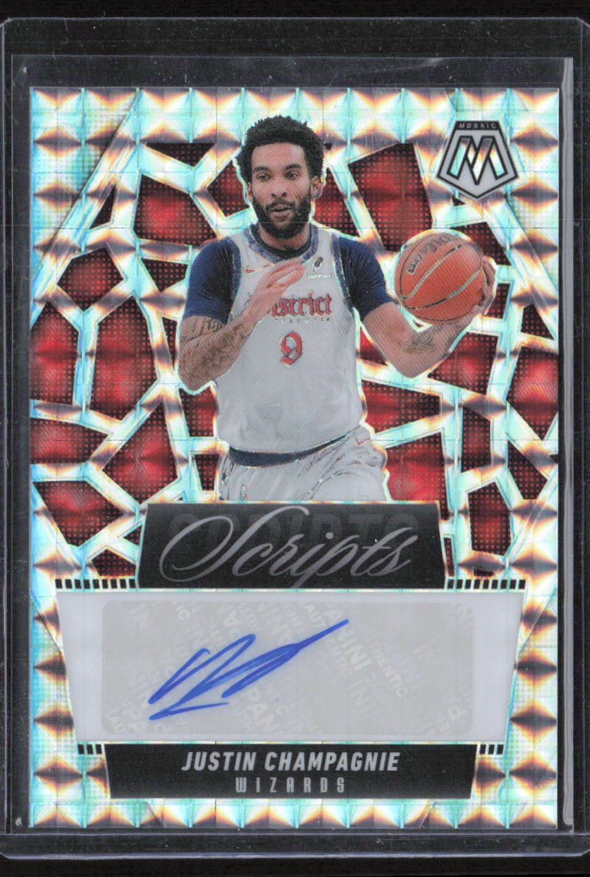 2024-25 Panini Mosaic #MS-JCW Justin Champagnie Scripts