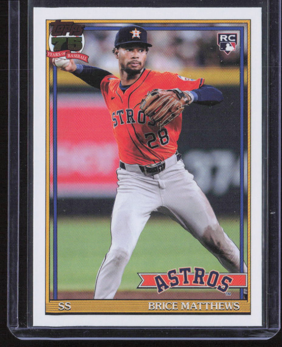 2026 Topps #T91-28 Brice Matthews 1991 Topps 35th Anniversary (Series 1)