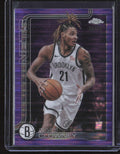 2025-26 Topps Chrome #23 Noah Clowney Purple Pulsar Refractor #/75
