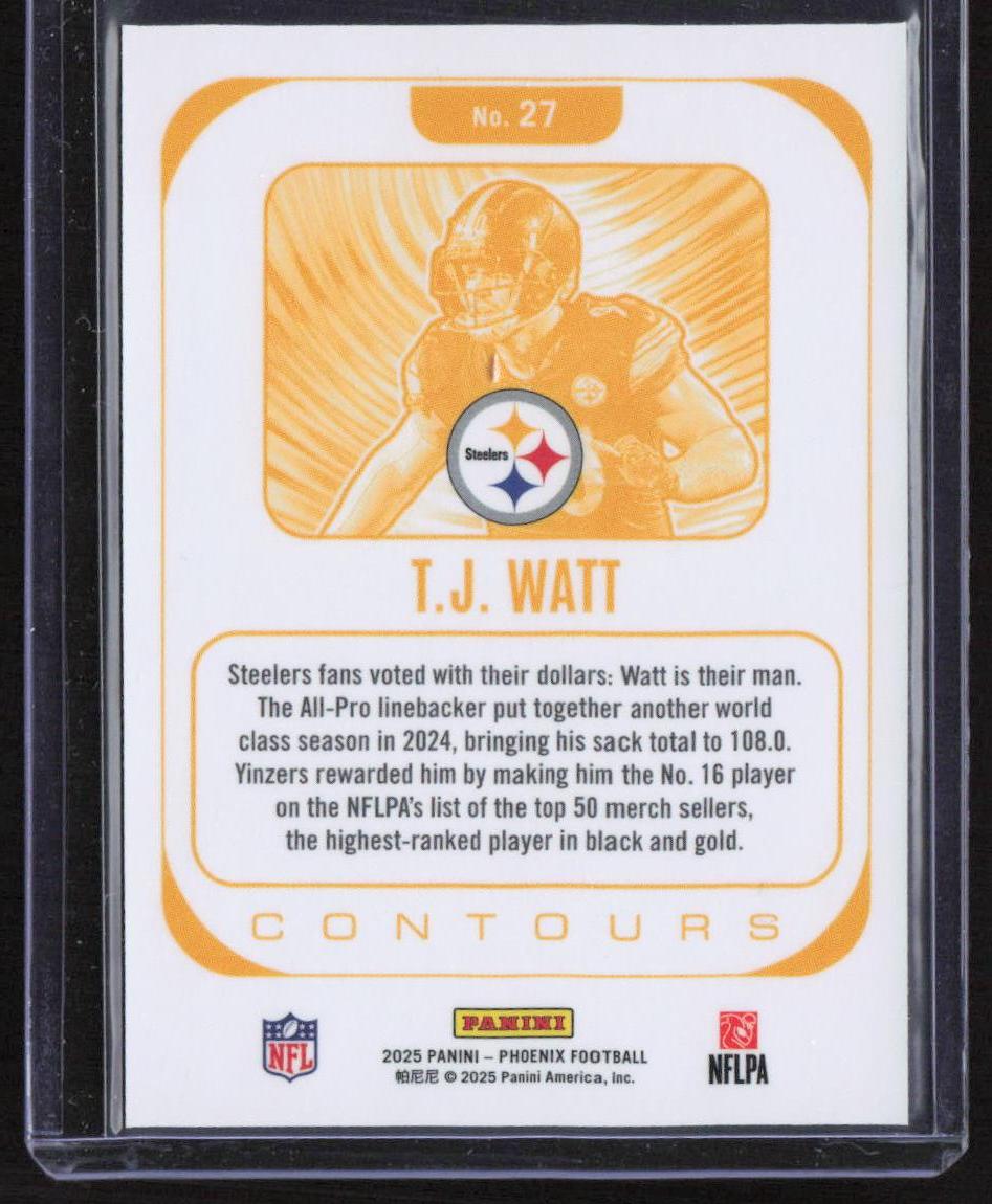 2025 Panini Phoenix #27 T.J. Watt Contours