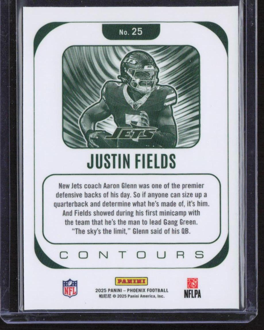2025 Panini Phoenix #25 Justin Fields Contours
