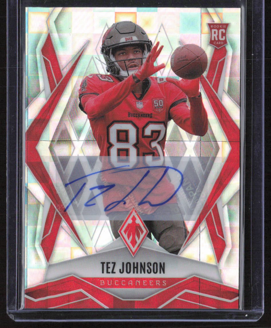 2025 Panini Phoenix #166 Tez Johnson Base Rookie Autographs Silver Pandora Prizm