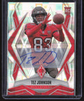 2025 Panini Phoenix #166 Tez Johnson Base Rookie Autographs Silver Pandora Prizm