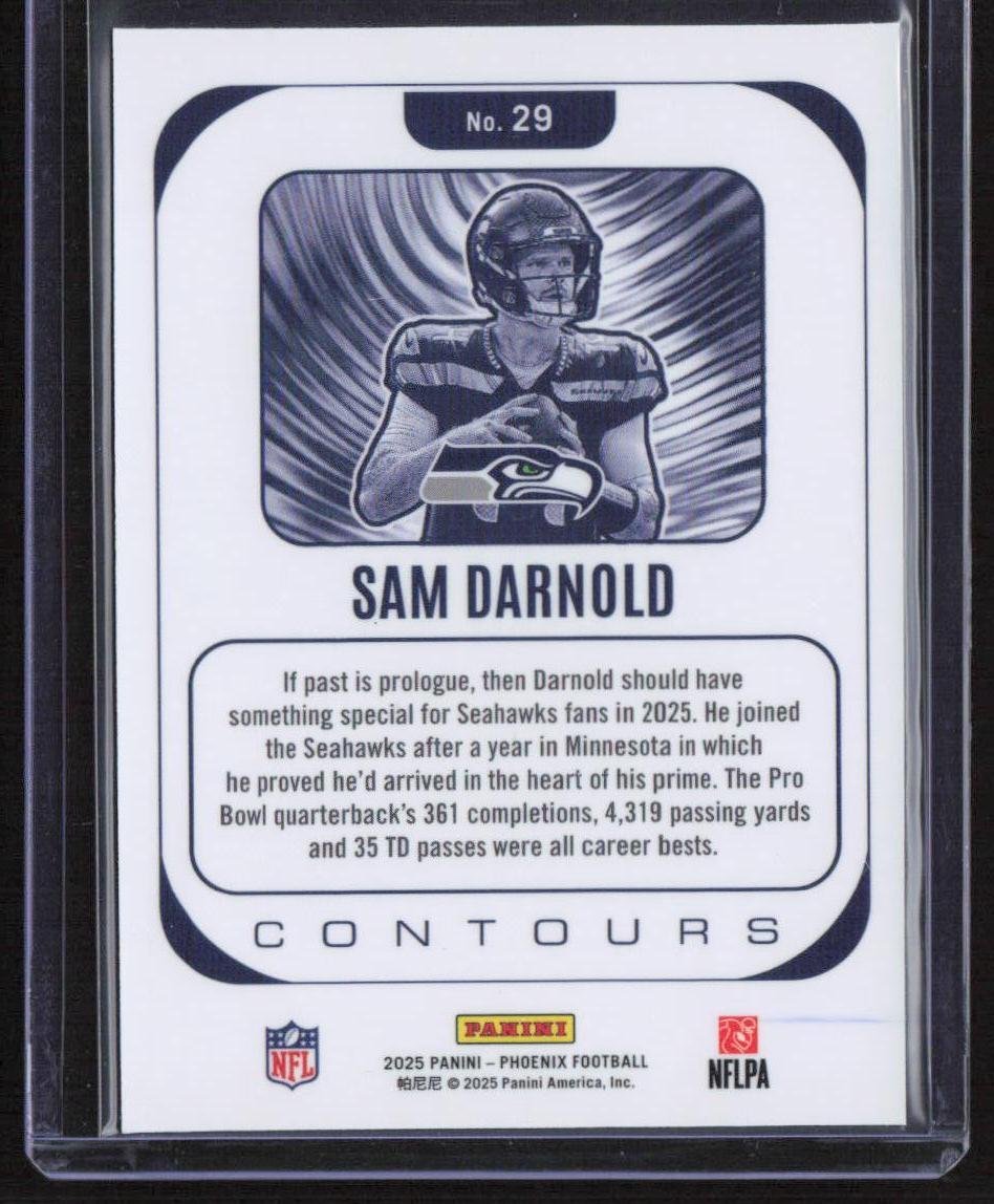 2025 Panini Phoenix #29 Sam Darnold Contours
