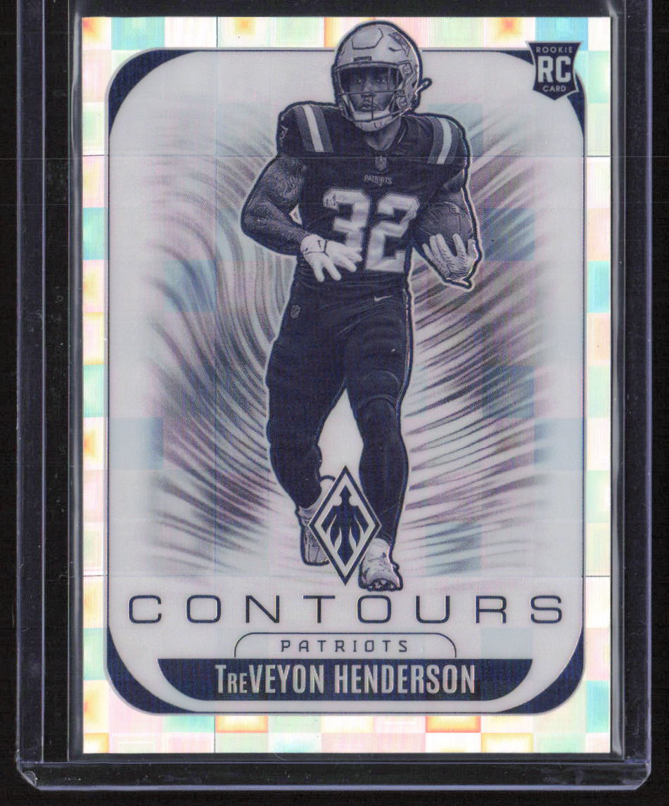 2025 Panini Phoenix #22 TreVeyon Henderson Contours Silver Pandora Prizm #/249