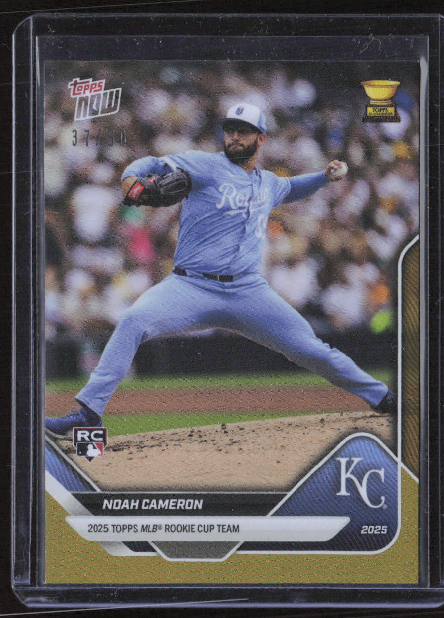 2025 Topps Now Rookie Cup #RC-11 Noah Cameron Gold Foil #/50